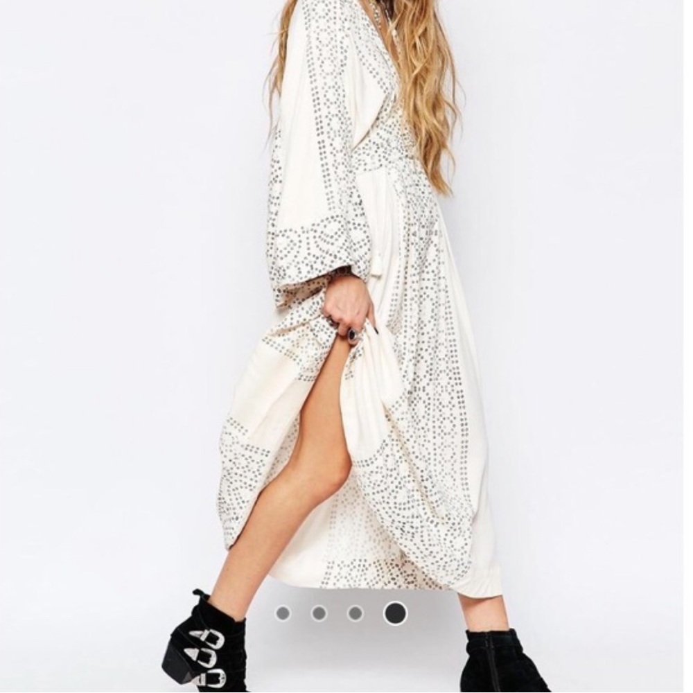Free People Ivory Kimono Dress